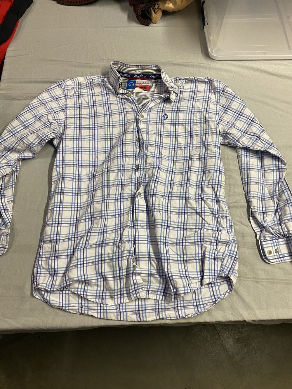 Wrangler George Straight Mens Long Sleeve Cotton Casual Button Down Shirt Medium